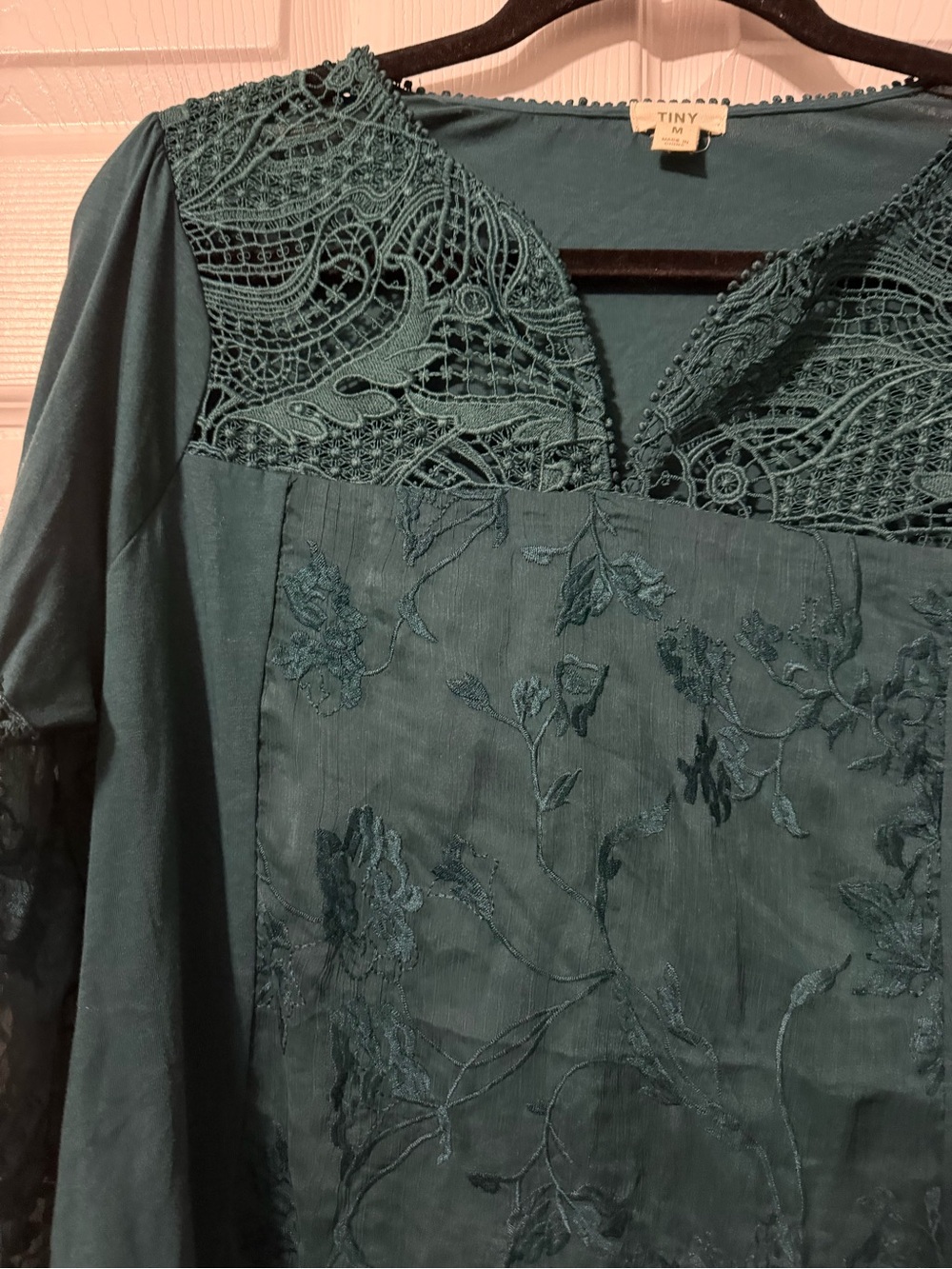 Anthropologie TINY Crochet Detail Top- S - Picture 4 of 8